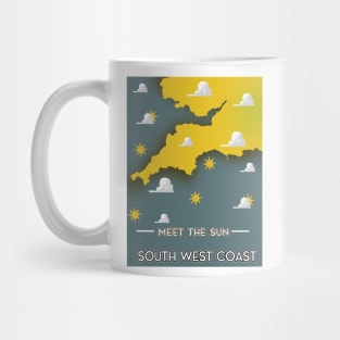 South West Coast England travel poster Mug